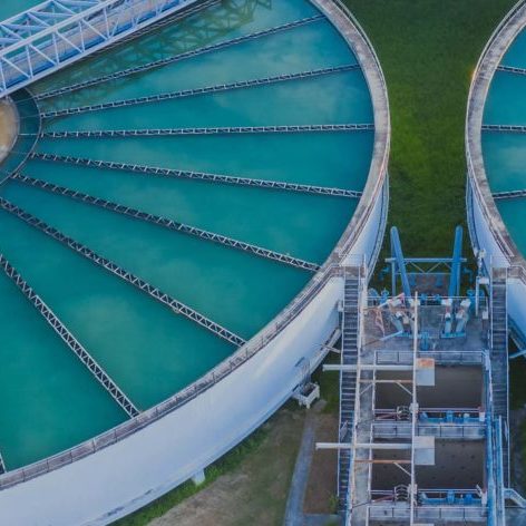Aerial View of Sodium Chlorite Tanks